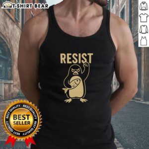 Stylish Nice Penguins Resist Tank Top featuring playful penguin design, perfect for summer fashion and casual outings.
