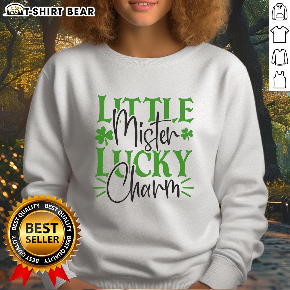 Official Little Mister Lucky Charm Sweatshirt in vibrant colors, featuring a playful design perfect for casual wear.