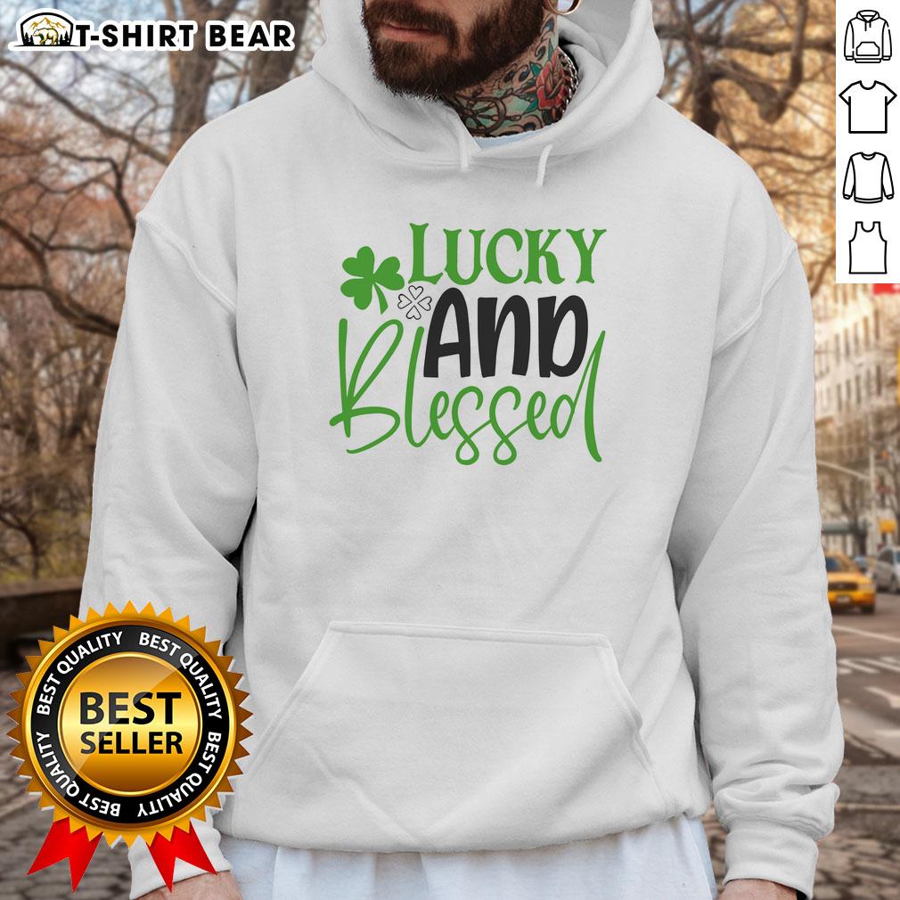 Official Lucky and Blessed Hoodie in black, featuring a stylish design perfect for casual wear and comfort.