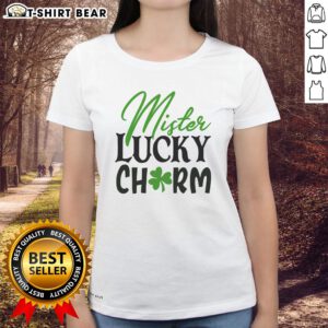 Official Mister Lucky Charm Ladies Tee featuring a stylish design, perfect for casual wear and expressing good vibes.