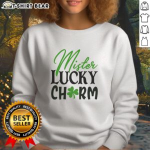 Official Mister Lucky Charm Sweatshirt featuring vibrant design and cozy fit, perfect for casual wear and good luck vibes.