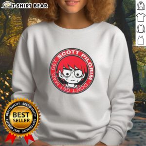Original Scott Pilgrim Don't Get Mad Get sweatshirt featuring vibrant graphic design and comfortable fit.