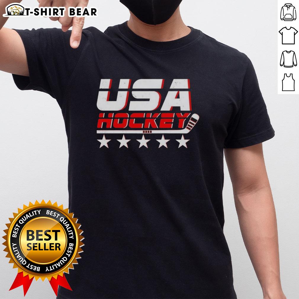 Original USA Hockey 2026 Champions vintage t-shirt featuring classic design and patriotic colors, perfect for fans.