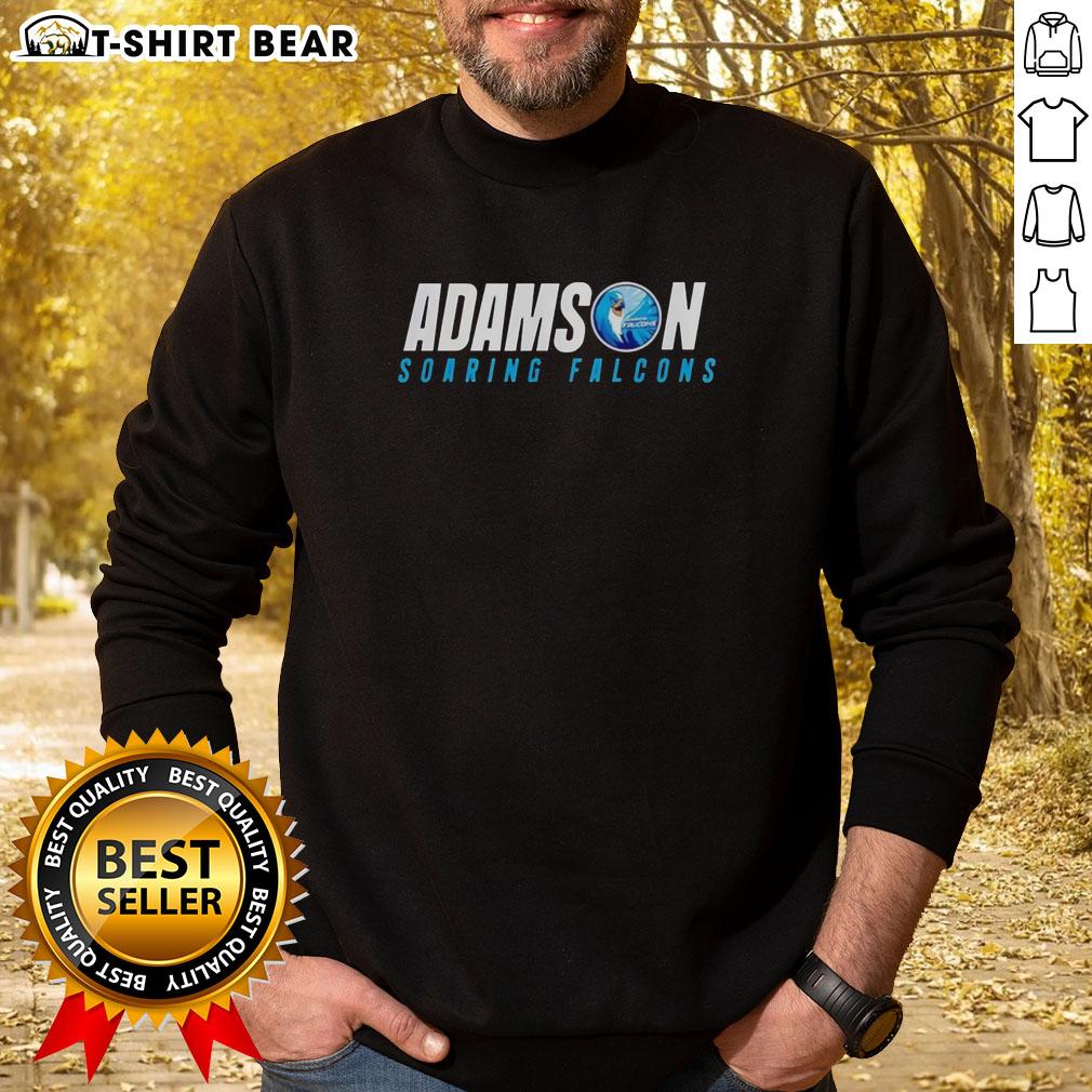 Premium Adamson University Soaring Falcons sweatshirt in navy blue, showcasing the official logo and comfortable design.