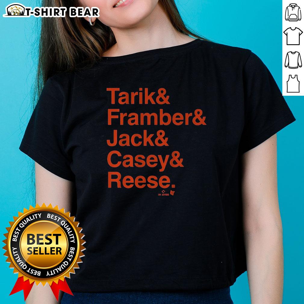 Premium Detroit Baseball Tarik Framber Jack Casey Reese Ladies Tee in stylish design, perfect for fans.