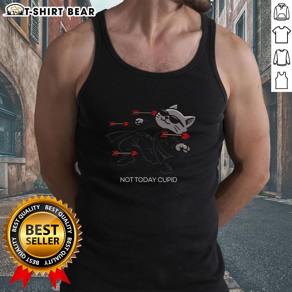 Premium Not Today Cupid Matrix Bullets Dodge Cat Tank Top featuring a playful cat design and stylish, comfortable fit.
