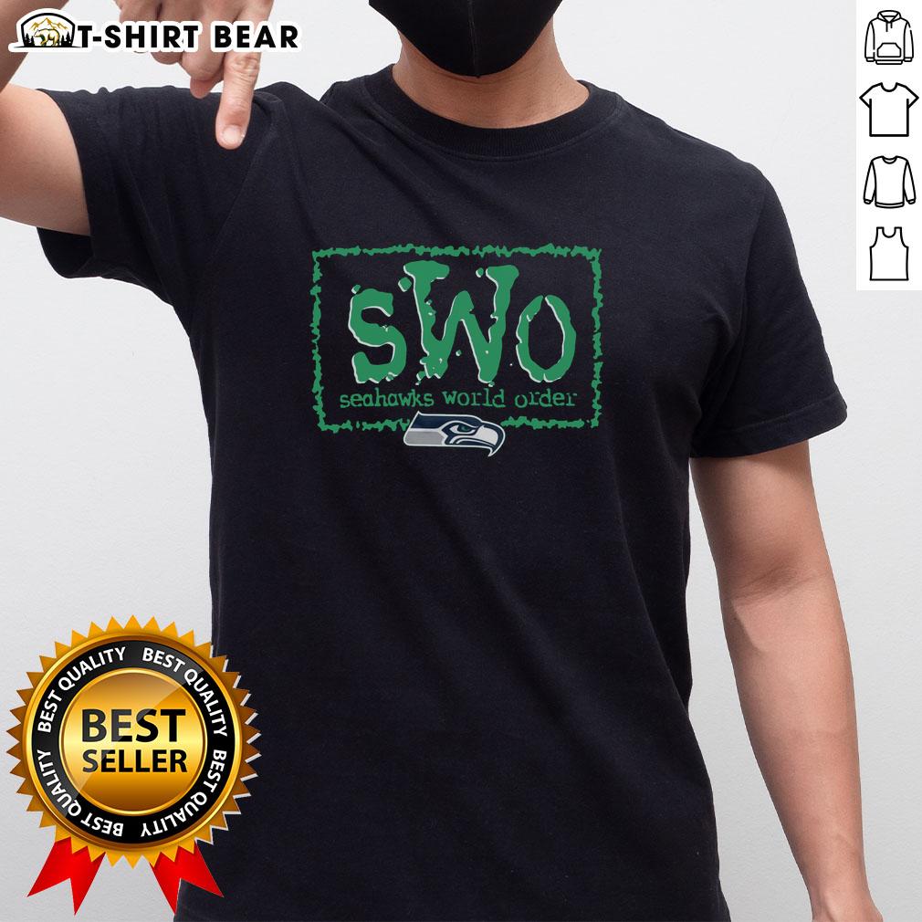 Stylish Pretty Nwo X Seattle Seahawks T-Shirt featuring team colors and logo, perfect for game day and fan wear.
