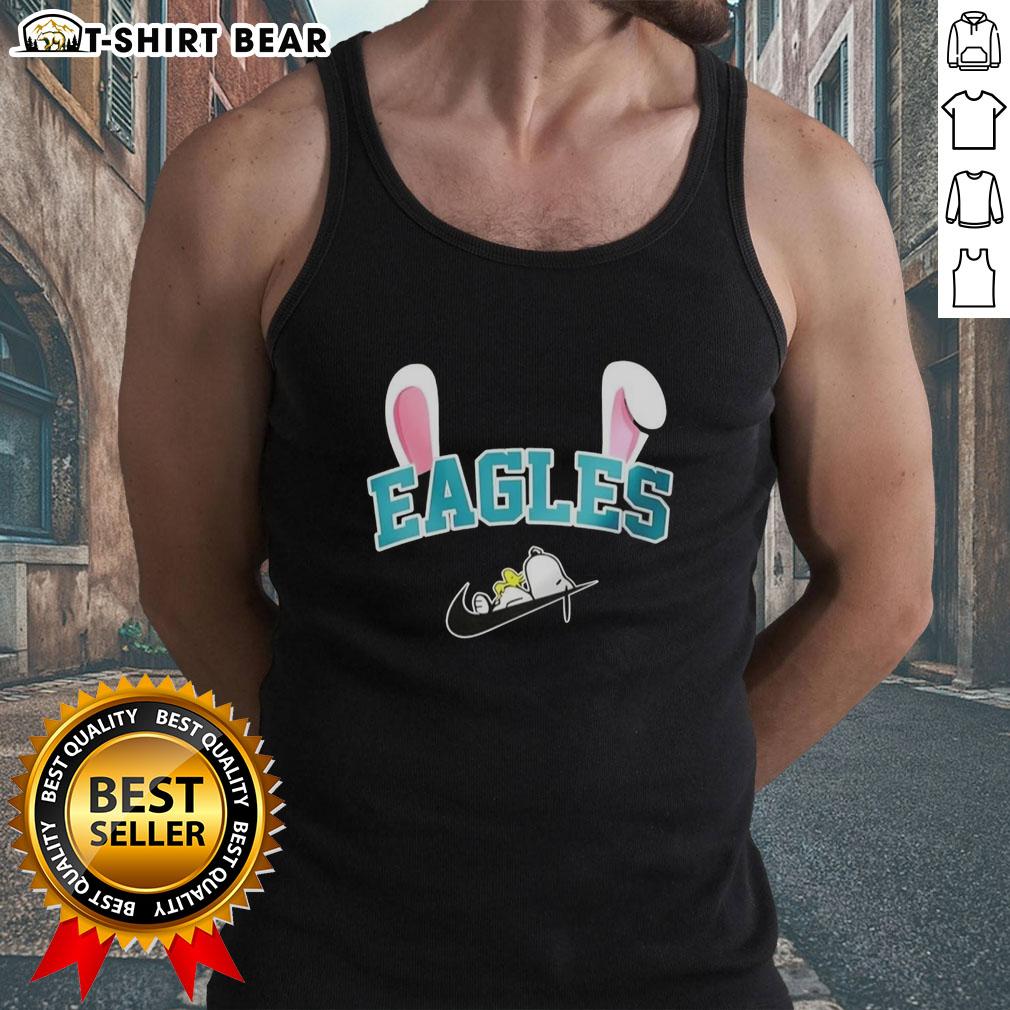 Pretty Philadelphia Eagles X Snoopy Happy Easter tank top featuring vibrant colors and festive designs for fans.