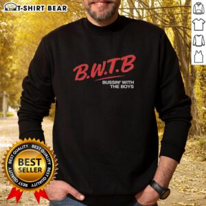 Top B.W.T.B. Bussin With The Boys Dare Sweatshirt in vibrant colors, perfect for casual outings and streetwear style.