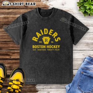 Top Boston Bruins Hockey Raiders Established 1924 Ilya Rozanov washed t-shirt featuring team logo and vintage design.