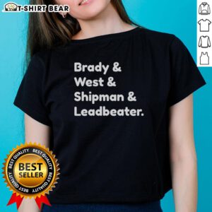 Top Brady and West Shipman Leadbeater Ladies Tee in stylish design, perfect for casual or athletic wear.