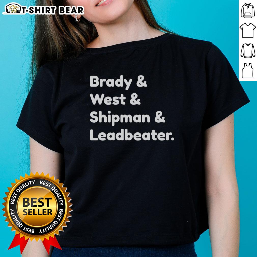 Top Brady and West Shipman Leadbeater Ladies Tee in stylish design, perfect for casual or athletic wear.