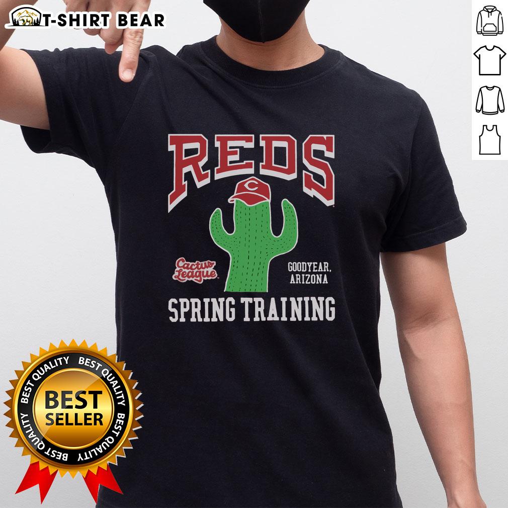 Top Cincinnati Reds Cactus League T-Shirt featuring team colors and logo, perfect for spring training fans.