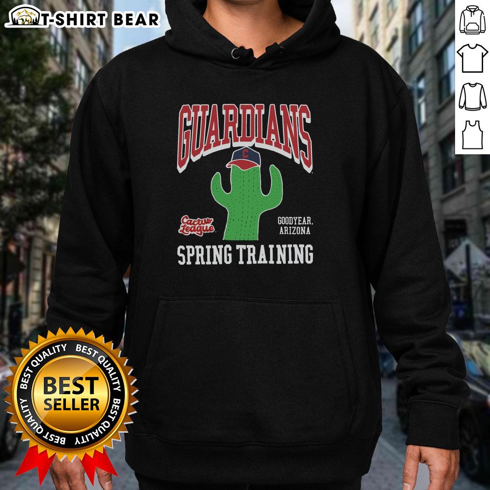 Stylish Top Cleveland Guardians Cactus League hoodie in navy blue, perfect for baseball fans and warm weather.