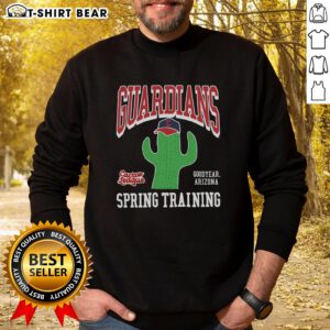 Cozy Top Cleveland Guardians Cactus League sweatshirt in team colors, perfect for fans and game day attire.