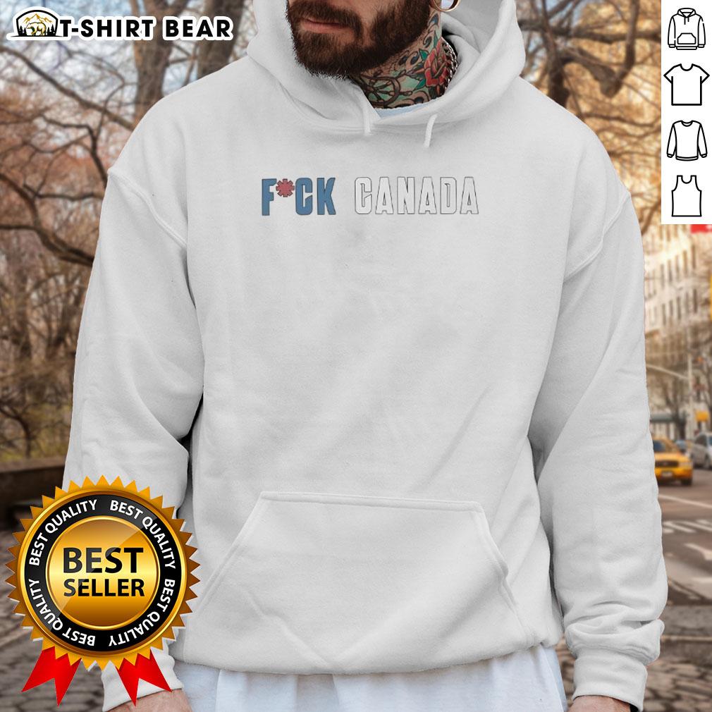 Top Fuck Canada logo hoodie featuring a bold design, perfect for expressing Canadian pride and style.