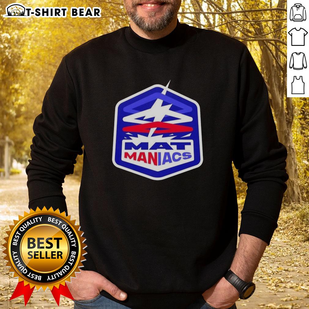 Top The Nerd Closet Mat Maniacs Sweatshirt in vibrant colors, perfect for cozy gaming nights and geek fashion.
