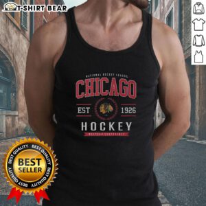 Awesome Chicago Blackhawks Hockey Legacy Crest Tank Top showcasing team spirit and style for fans.