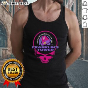 Awesome Grateful Dead tank top featuring Franklin's Tower, God Save The Child, and Taco Bell logo in vibrant colors.