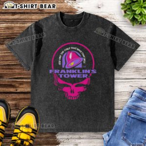 Awesome Grateful Dead Franklin's Tower Taco Bell logo washed t-shirt featuring vibrant graphics and a retro design.
