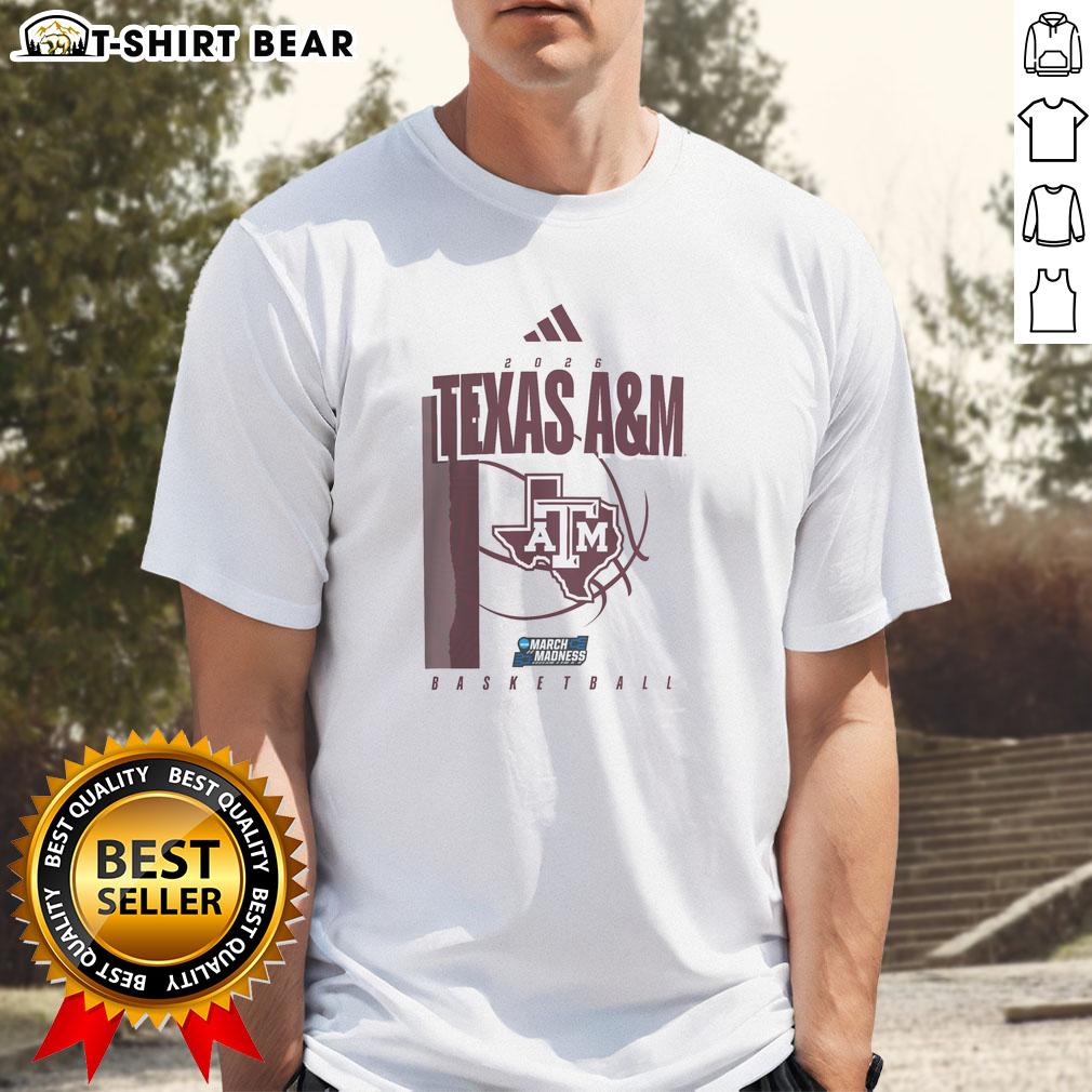 Awesome Texas A&M Aggies March Madness T-Shirt featuring team colors and logo, perfect for fans during the NCAA tournament.