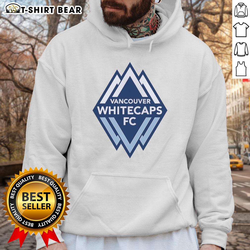 Awesome Vancouver Whitecaps FC primary logo hoodie featuring bold team colors and a stylish design for fans.