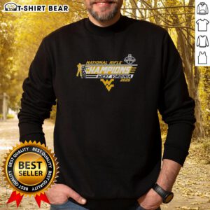 Awesome WVU West Virginia Mountaineers National Rifle Champions sweatshirt featuring team colors and logo.