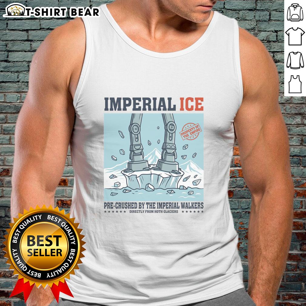 Nice Imperial Ice pre-crushed by the Imperial Walkers tank top featuring a bold graphic design for Star Wars fans.