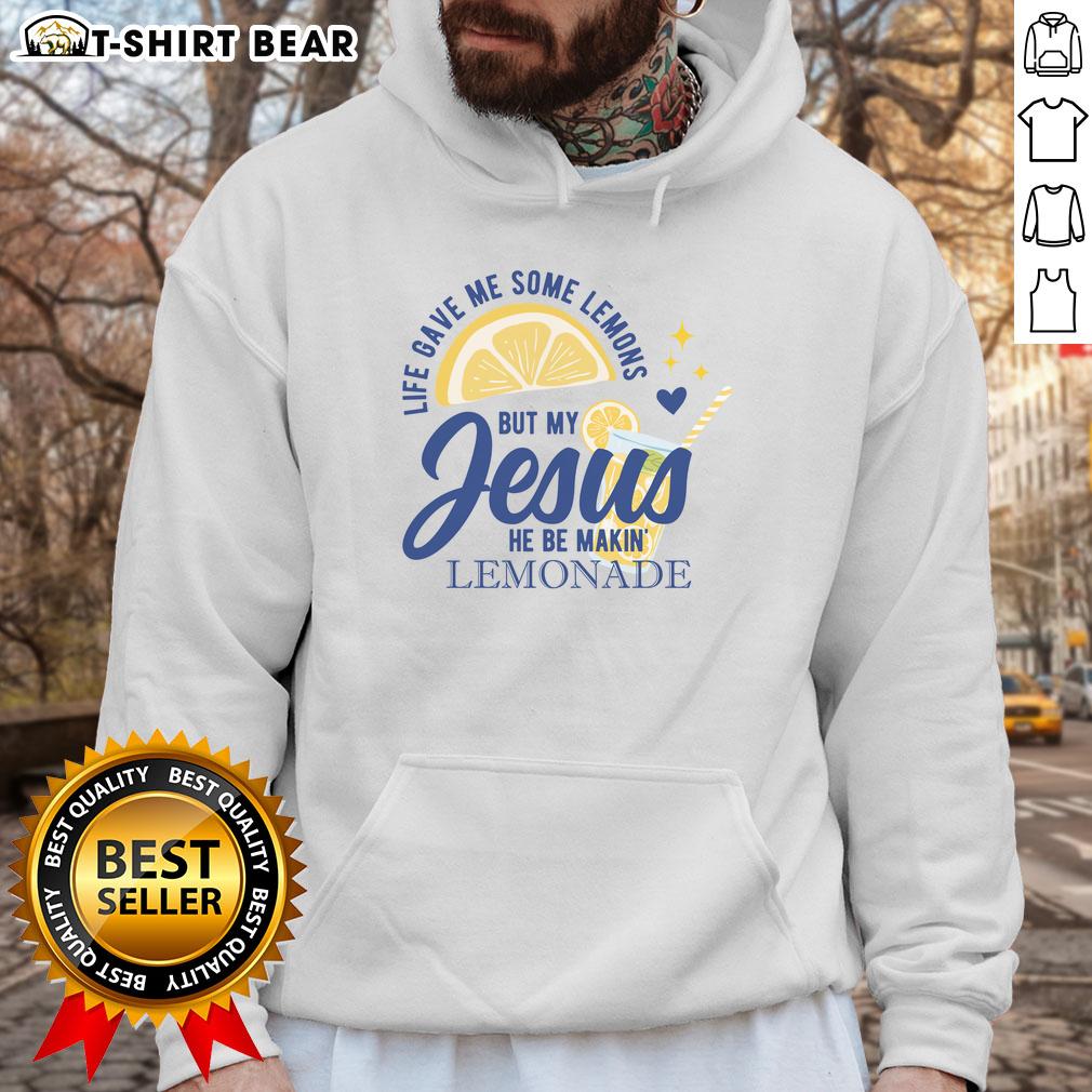 Nice Life Gave Me Lemons But My Jesus Makes Lemonade hoodie in vibrant colors, perfect for casual wear and inspiration.