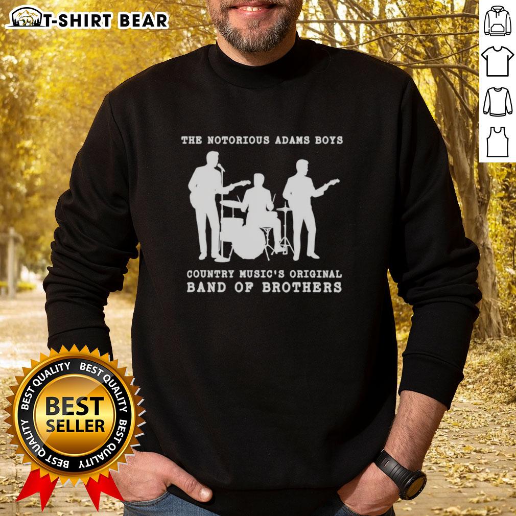 Alt Text: Silhouette of the Adams Boys country music band on a sweatshirt, showcasing their unique style and brotherhood.