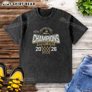 2026 Horizon League Men's Basketball Tournament Champions shirt featuring the Wright State Raiders logo.
