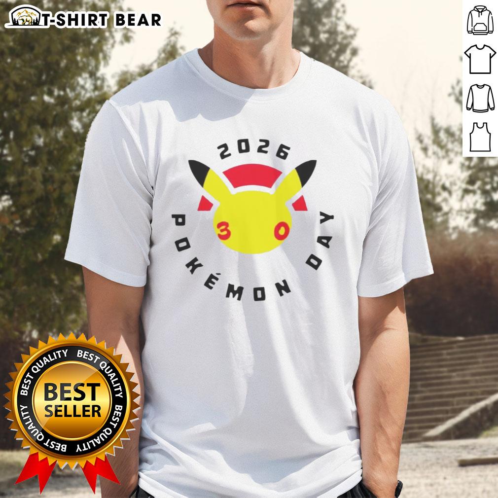Original Happy Pokemon Day 30th 2026 T-Shirt featuring vibrant graphics and celebratory design for Pokemon fans.