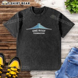 Alt Text: Original One Roof Foundation Seattle Kraken washed t-shirt featuring team logo and stylish design for fans.