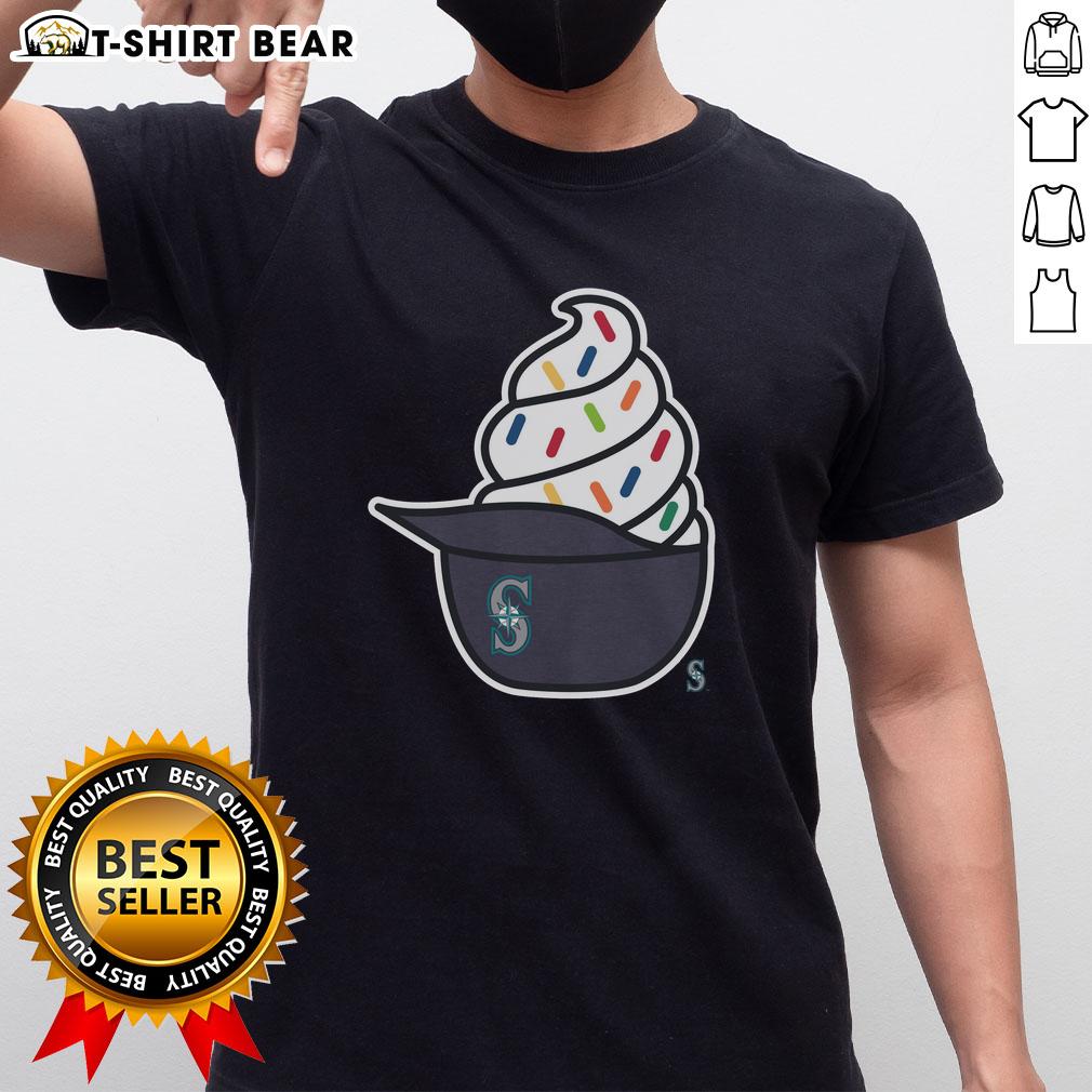 Original Seattle Mariners Ice Cream T-Shirt featuring vibrant team colors and playful ice cream graphic design.
