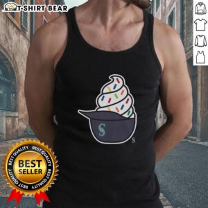 Alt Text: Original Seattle Mariners ice cream tank top featuring vibrant colors and team logo, perfect for summer sports fans.