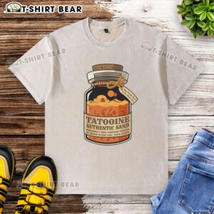 Original Tatooine Authentic Sand Washed T-Shirt featuring a vintage design and soft fabric for ultimate comfort.