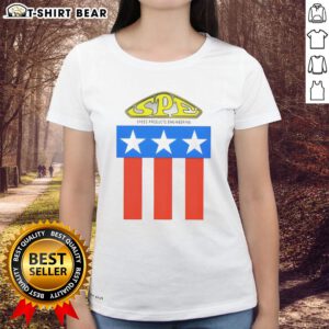 Premium Speed Products Engineering logo on a stylish ladies tee, showcasing quality and design for automotive enthusiasts.