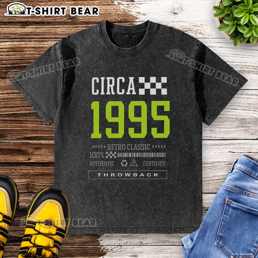 Pretty Circa 1995 retro classic washed t-shirt in soft cotton, featuring a vintage design and relaxed fit.