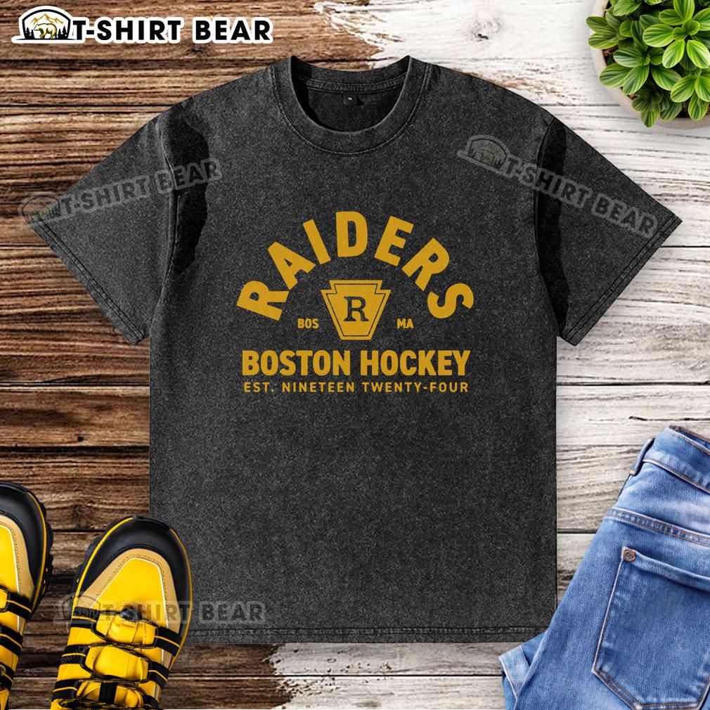 Top Heated Rivalry Shirts: Boston Raiders M11023 washed t-shirt showcasing bold graphics and comfortable fit.