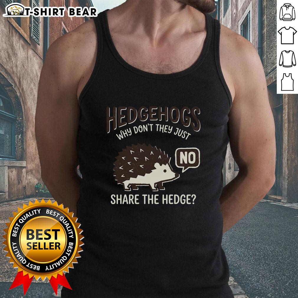 Cute hedgehogs wearing matching tank tops, showcasing their playful personalities in Top Hedgehogs: Why Don't They Just Share?