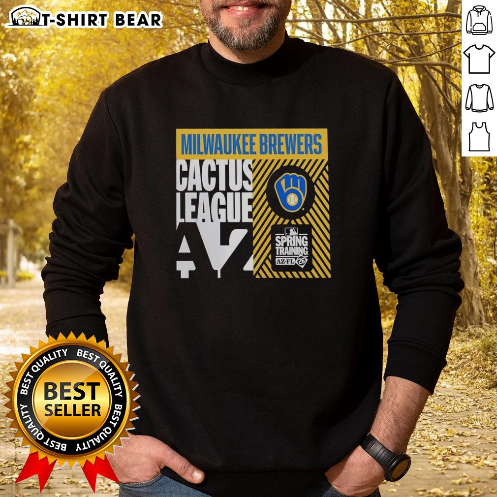 Cozy sweatshirt featuring the Milwaukee Brewers logo, perfect for Cactus League Spring Training 2026 fans.