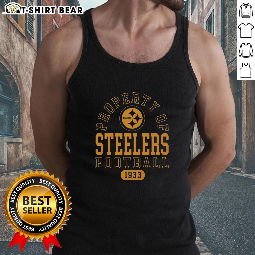 Alt Text: Top Pittsburgh Steelers Property 1933 tank top featuring vintage team logo and classic design for fans.