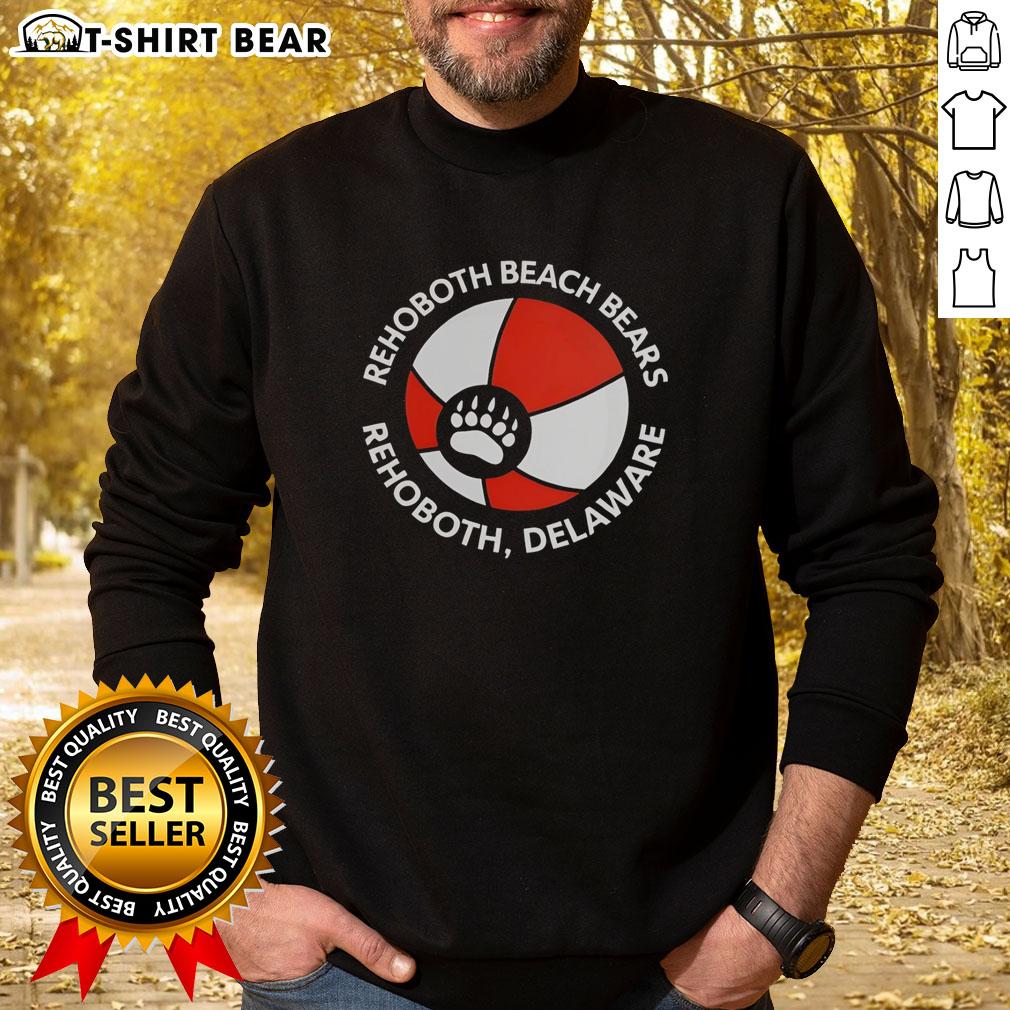 Top Rehoboth Beach Bears sweatshirt featuring a vibrant ball logo, perfect for fans in Rehoboth, Delaware.