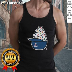 Alt Text: Stylish Top Texas Rangers Ice Cream Tank Top featuring vibrant team colors, perfect for summer outings and game days.