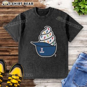 Top Texas Rangers ice cream washed t-shirt featuring vibrant colors and soft fabric, perfect for fans.