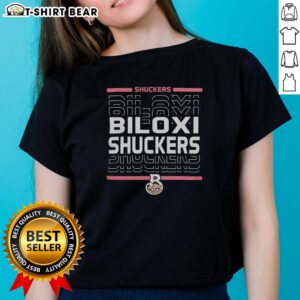 Awesome Biloxi Shuckers MV Sport ladies tee featuring vibrant team colors and stylish design for baseball fans.