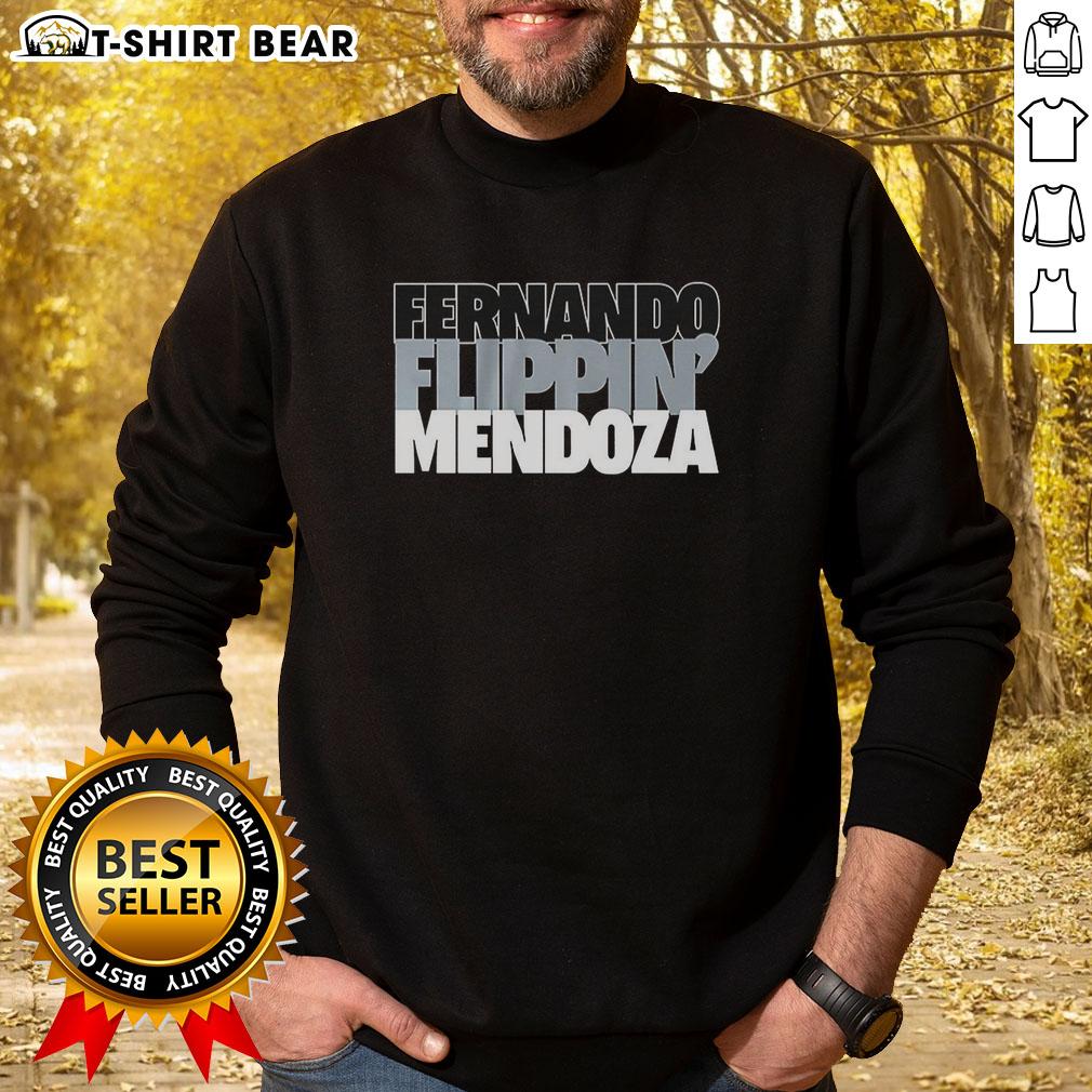 Alt Text: Awesome Fernando Flippin Mendoza wearing a Las Vegas Raiders NFL sweatshirt, showcasing team spirit and style.