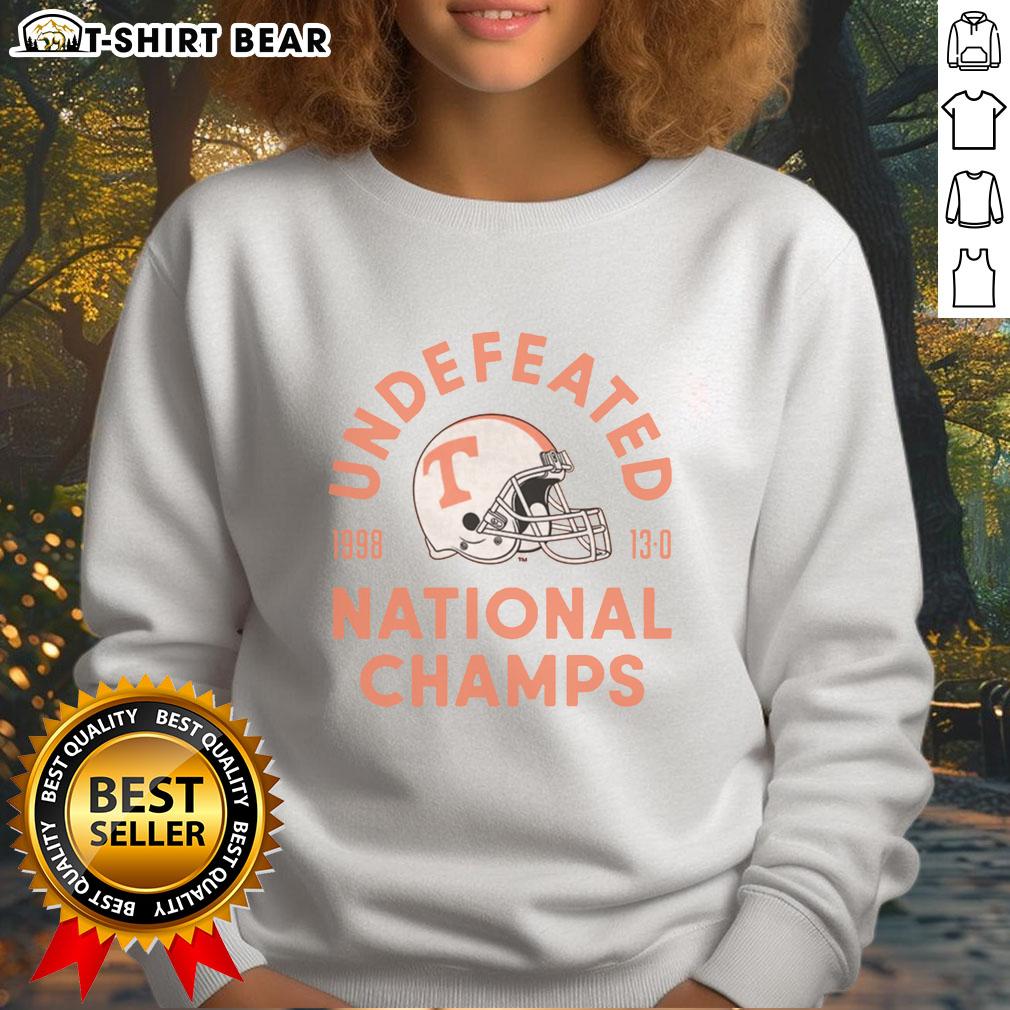 Vintage 1998 Utah Football National Champs sweatshirt featuring bold graphics and team colors, perfect for fans and collectors.