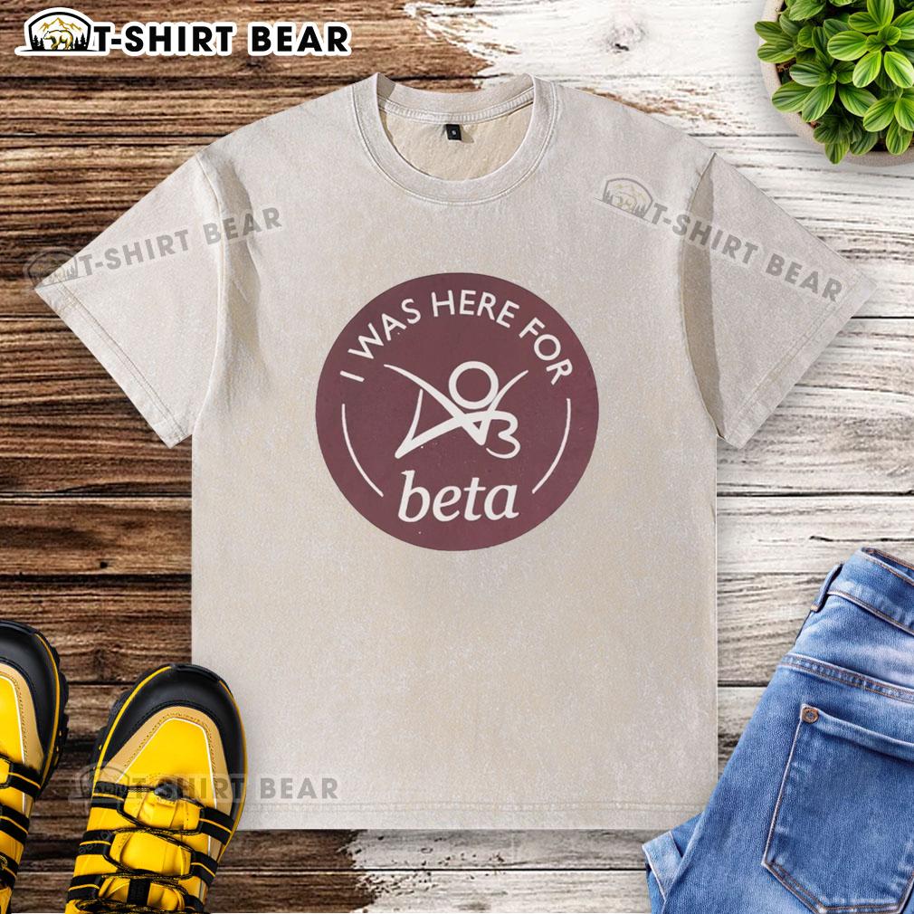 Good I Was Here For Beta washed t-shirt in vibrant colors, showcasing a trendy and casual style for everyday wear.