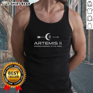 Good NASA Artemis II Manned Mission to the Moon tank top featuring a bold design of the rocket and lunar imagery.